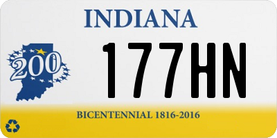 IN license plate 177HN