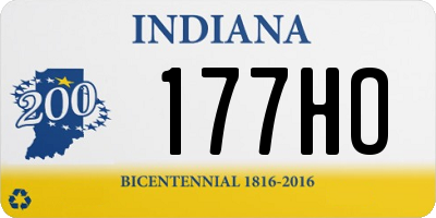 IN license plate 177HO