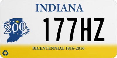 IN license plate 177HZ