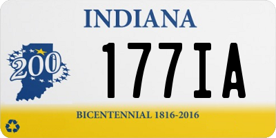 IN license plate 177IA