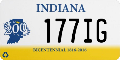 IN license plate 177IG