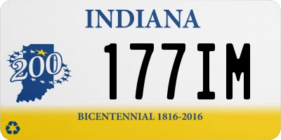 IN license plate 177IM