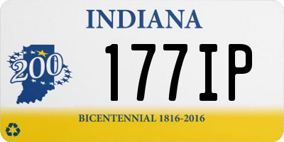 IN license plate 177IP