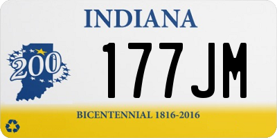 IN license plate 177JM