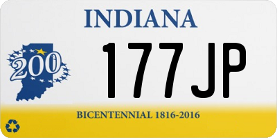 IN license plate 177JP