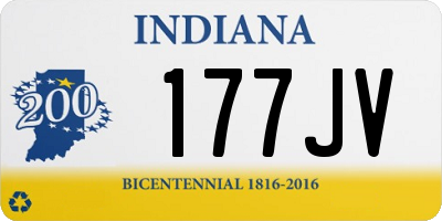 IN license plate 177JV