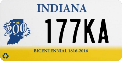IN license plate 177KA