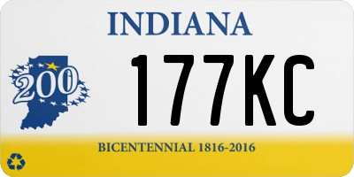 IN license plate 177KC