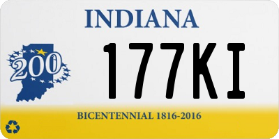 IN license plate 177KI