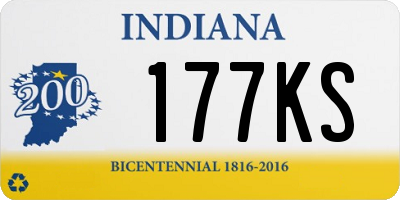 IN license plate 177KS