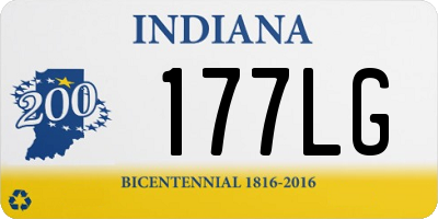 IN license plate 177LG