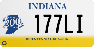 IN license plate 177LI