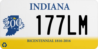 IN license plate 177LM