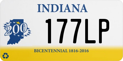 IN license plate 177LP