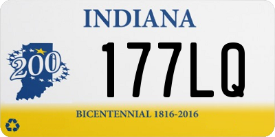 IN license plate 177LQ