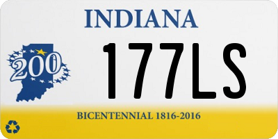 IN license plate 177LS