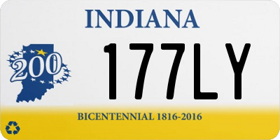 IN license plate 177LY