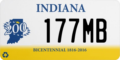 IN license plate 177MB
