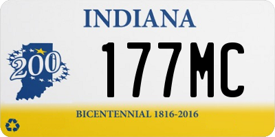 IN license plate 177MC