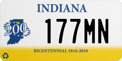 IN license plate 177MN