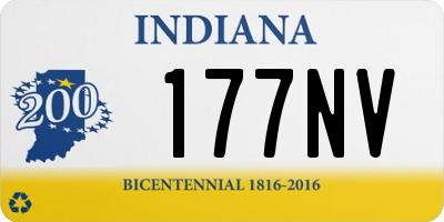 IN license plate 177NV