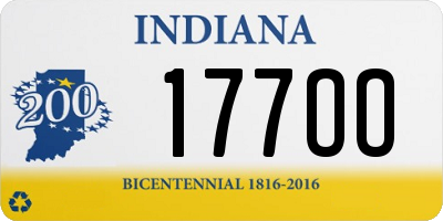 IN license plate 177OO