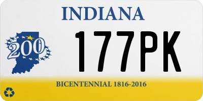 IN license plate 177PK