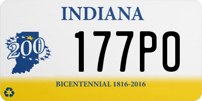 IN license plate 177PO