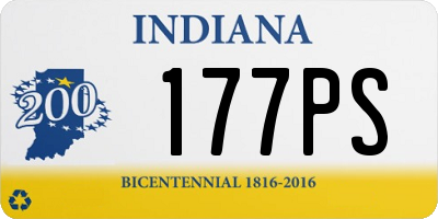 IN license plate 177PS