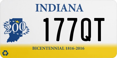 IN license plate 177QT