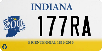 IN license plate 177RA