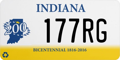 IN license plate 177RG