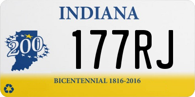 IN license plate 177RJ