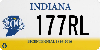IN license plate 177RL