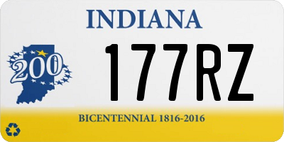 IN license plate 177RZ