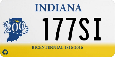 IN license plate 177SI