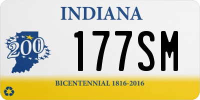 IN license plate 177SM