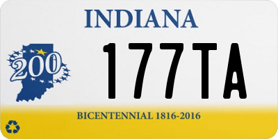 IN license plate 177TA