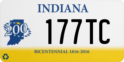 IN license plate 177TC