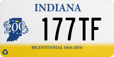 IN license plate 177TF