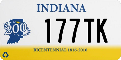 IN license plate 177TK