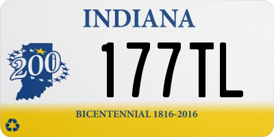 IN license plate 177TL