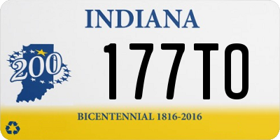 IN license plate 177TO