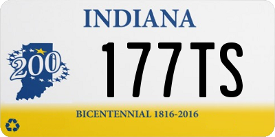 IN license plate 177TS