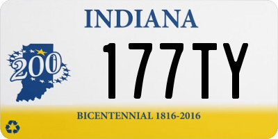 IN license plate 177TY