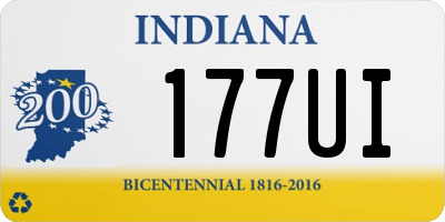 IN license plate 177UI