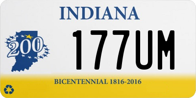 IN license plate 177UM