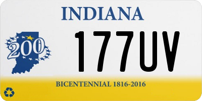 IN license plate 177UV