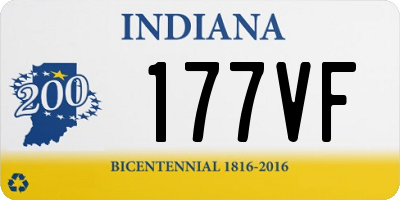 IN license plate 177VF
