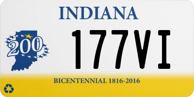 IN license plate 177VI
